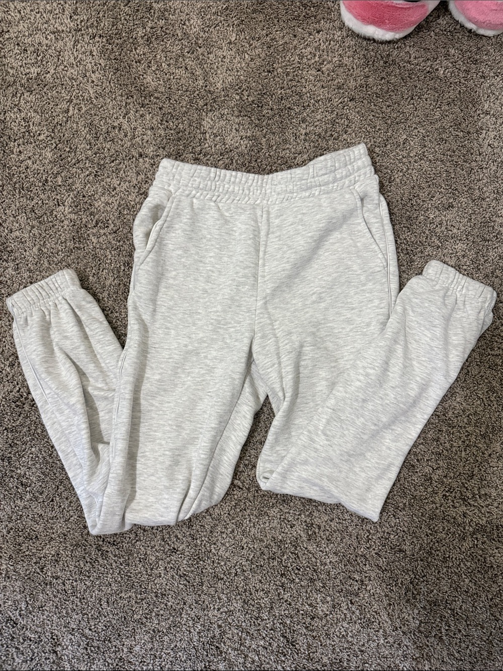Danskin Light Gray Jogger Pants with Silver accent